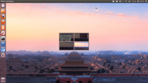 Unity 3d, Ubuntu 12.04 and the workspace switcher in 2x2 configuration