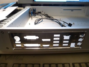 Fitting the motherboard's back plate